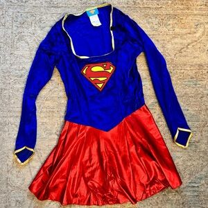 Supergirl adult costume, size small